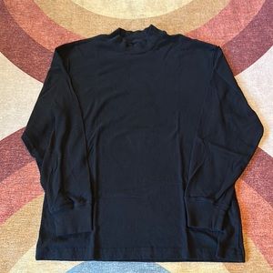 Abercrombie Soft Essentials Relaxed Long-Sleeve Mock Neck Tee size S